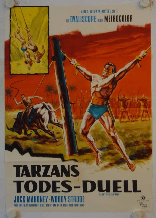 Tarzans Todes-Duell originales deutsches Filmplakat